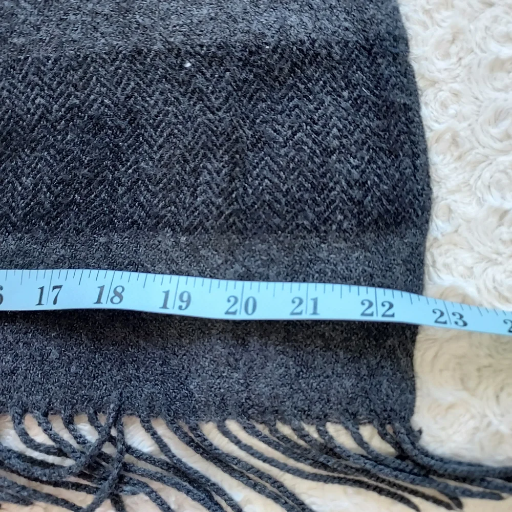 Classic Black Charcoal Gray Scarf 22